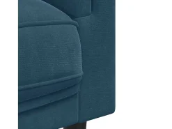 Poltrona|vidaxl Poltrona com almofadão veludo Azul