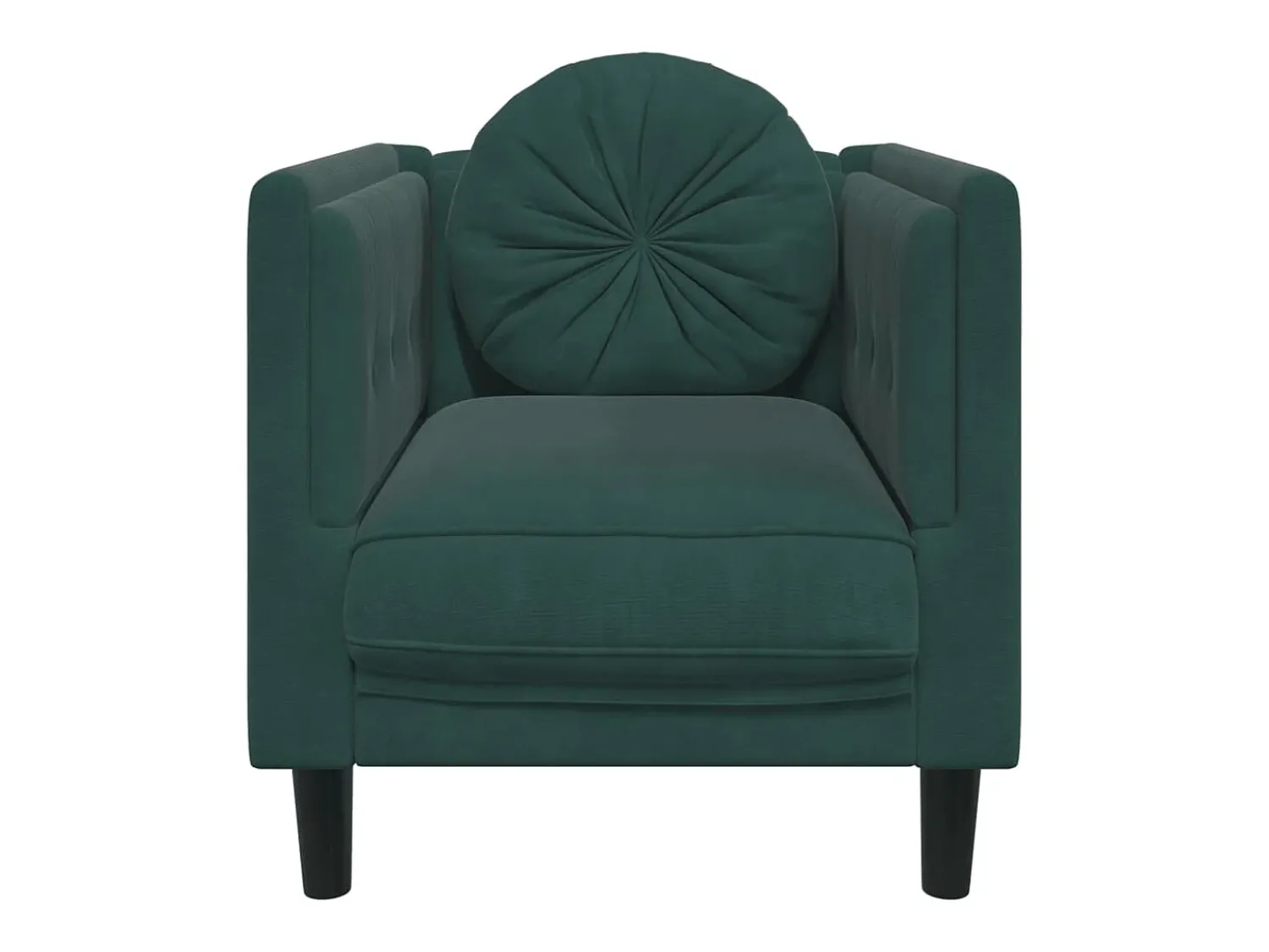 Poltrona* Poltrona com almofadão veludo -escuro PT597135 Verde