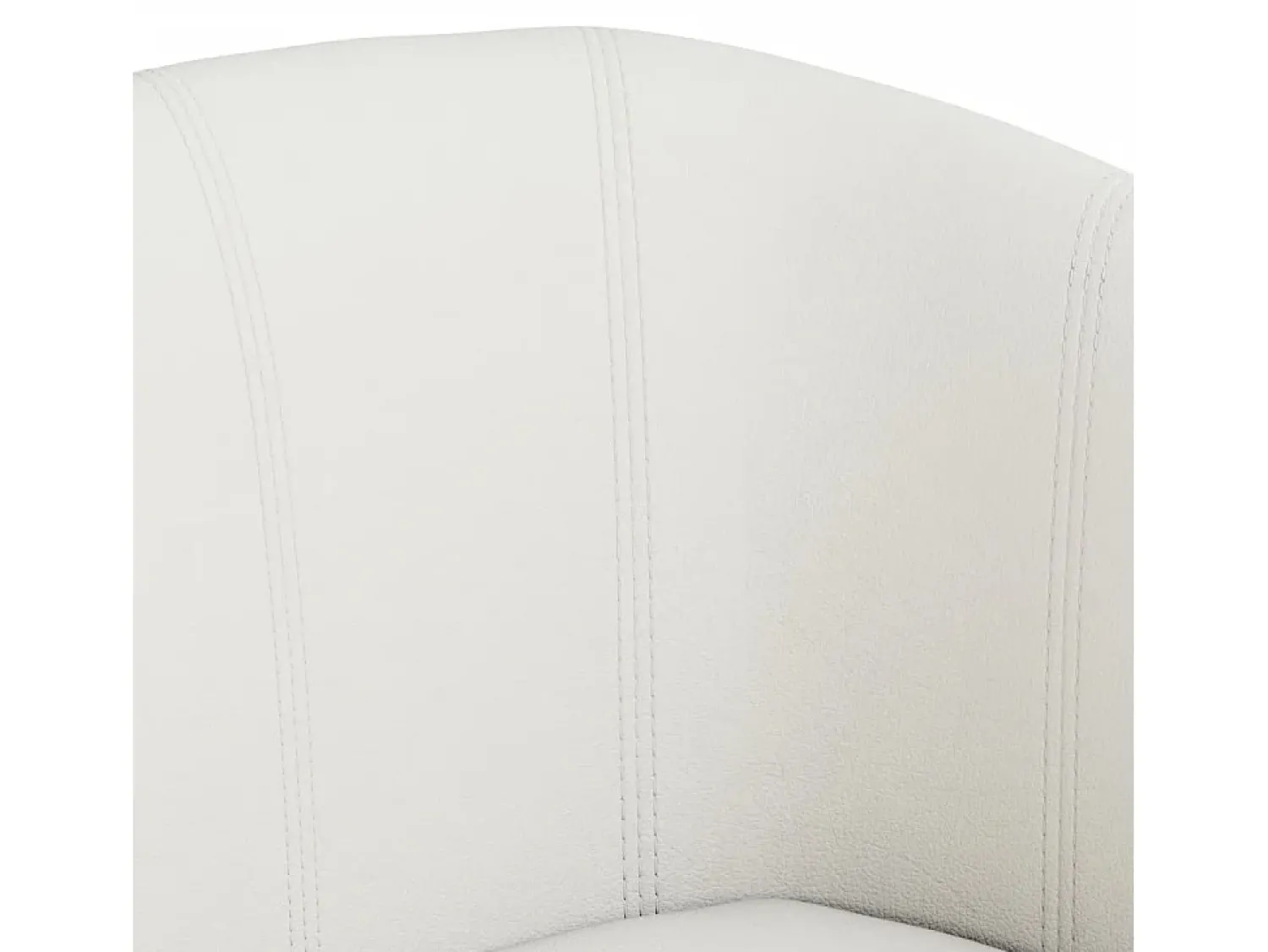 Best vidaxl Poltrona com apoio de pés couro artificial Branco