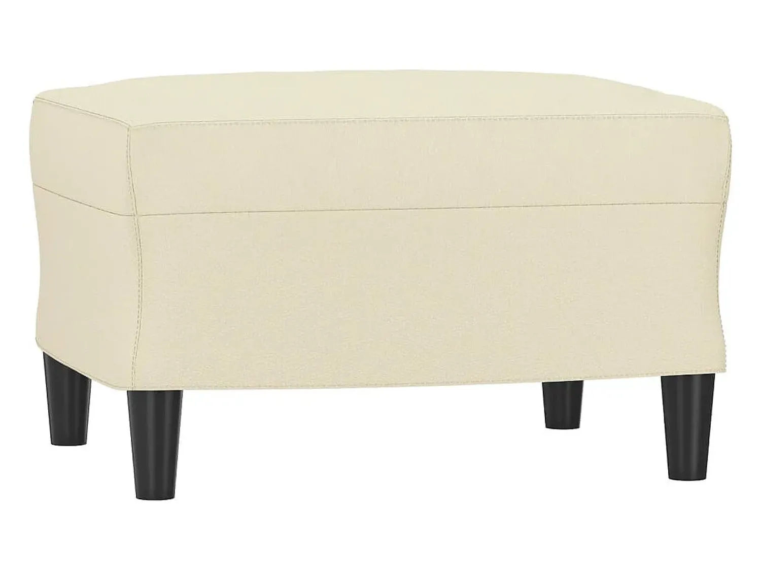 vidaxl Poltrona com apoio de pés couro artificial 60 cm cor^ Poltrona