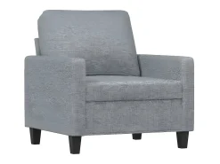 Discount Poltrona com apoio de pés 60 cm tecido -claro PT517126 Cinzento