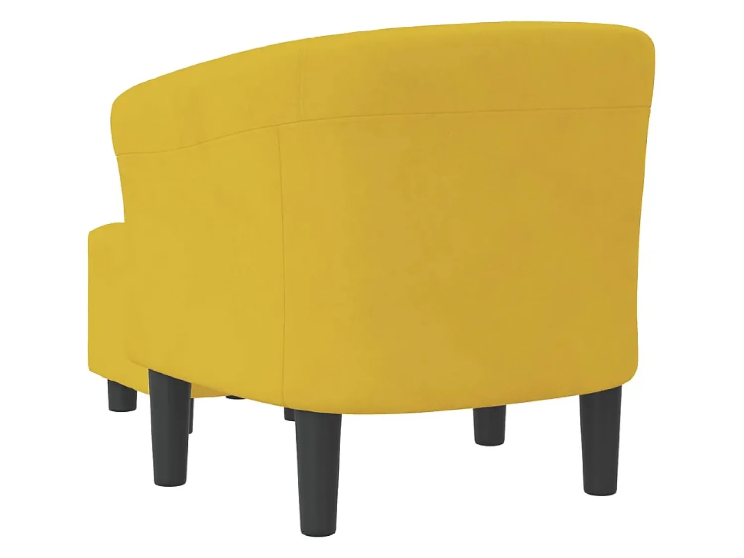 Discount Poltrona com apoio de pés veludo PT913219 Amarelo
