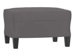 Poltrona com apoio de pés couro artificial 60 cm PT975983^ Poltrona