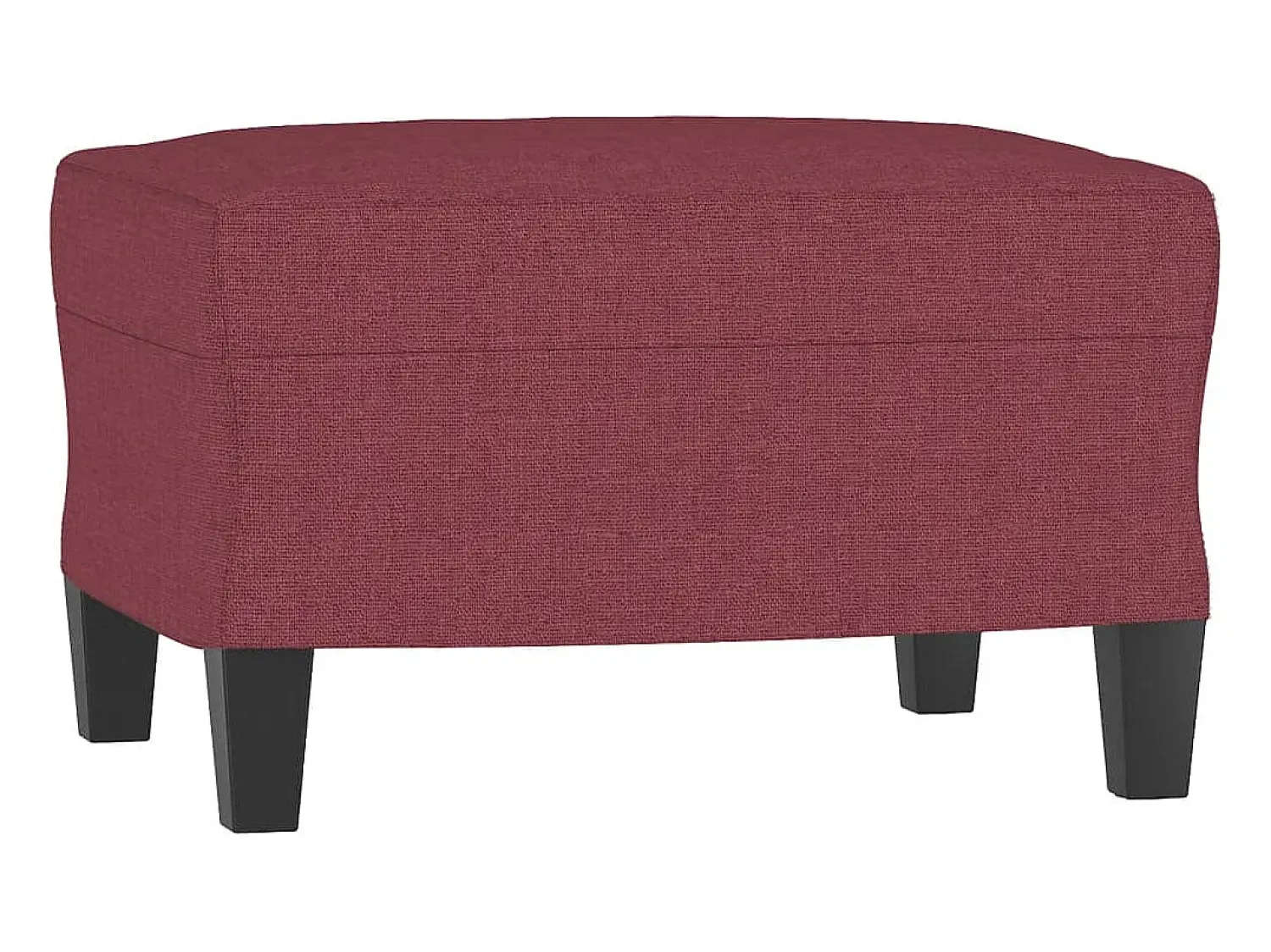 Poltrona* Poltrona com apoio de pés 60 cm tecido tinto PT809966 Vermelho