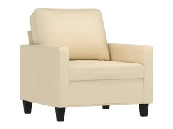 Poltrona| Poltrona com apoio de pés 60 cm tecido cor PT395530 Creme