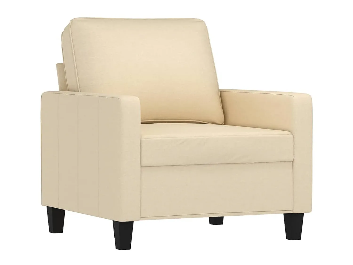 Poltrona| Poltrona com apoio de pés 60 cm tecido cor PT395530 Creme