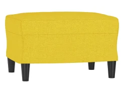 Poltrona| Poltrona com apoio de pés 60 cm tecido -claro PT310190 Amarelo