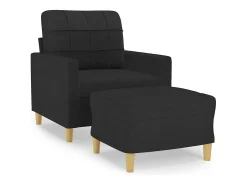 Poltrona com apoio de pés 60 cm tecido PT457103^ Poltrona