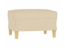 Poltrona| Poltrona com apoio de pés 60 cm tecido cor PT897988 Creme