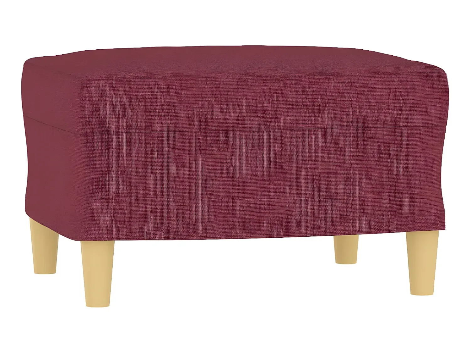 Poltrona* Poltrona com apoio de pés 60 cm tecido tinto PT801898 Vermelho