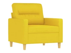 Poltrona*vidaxl Poltrona com apoio de pés 60 cm tecido -claro Amarelo