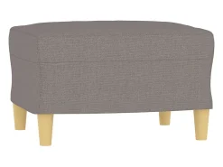 Poltrona* Poltrona com apoio de pés 60 cm tecido cinza-acastanhado PT447984 Taupe