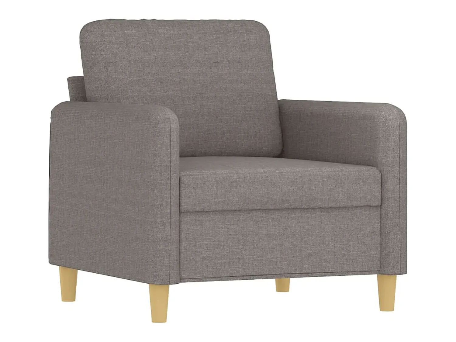 Poltrona* Poltrona com apoio de pés 60 cm tecido cinza-acastanhado PT447984 Taupe