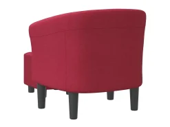 Poltrona* Poltrona com apoio de pés tecido tinto PT454889 Vermelho