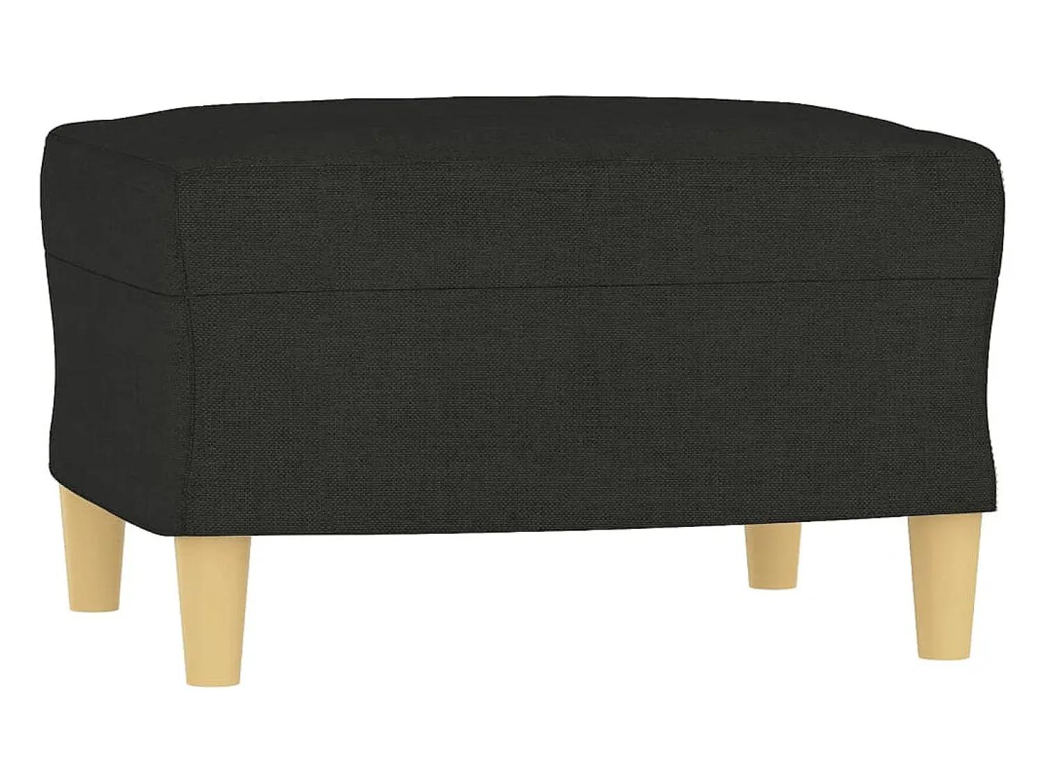 Discount Poltrona com apoio de pés 60 cm tecido PT797296 Preto