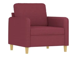 Poltrona|vidaxl Poltrona com apoio de pés 60 cm tecido tinto Vermelho