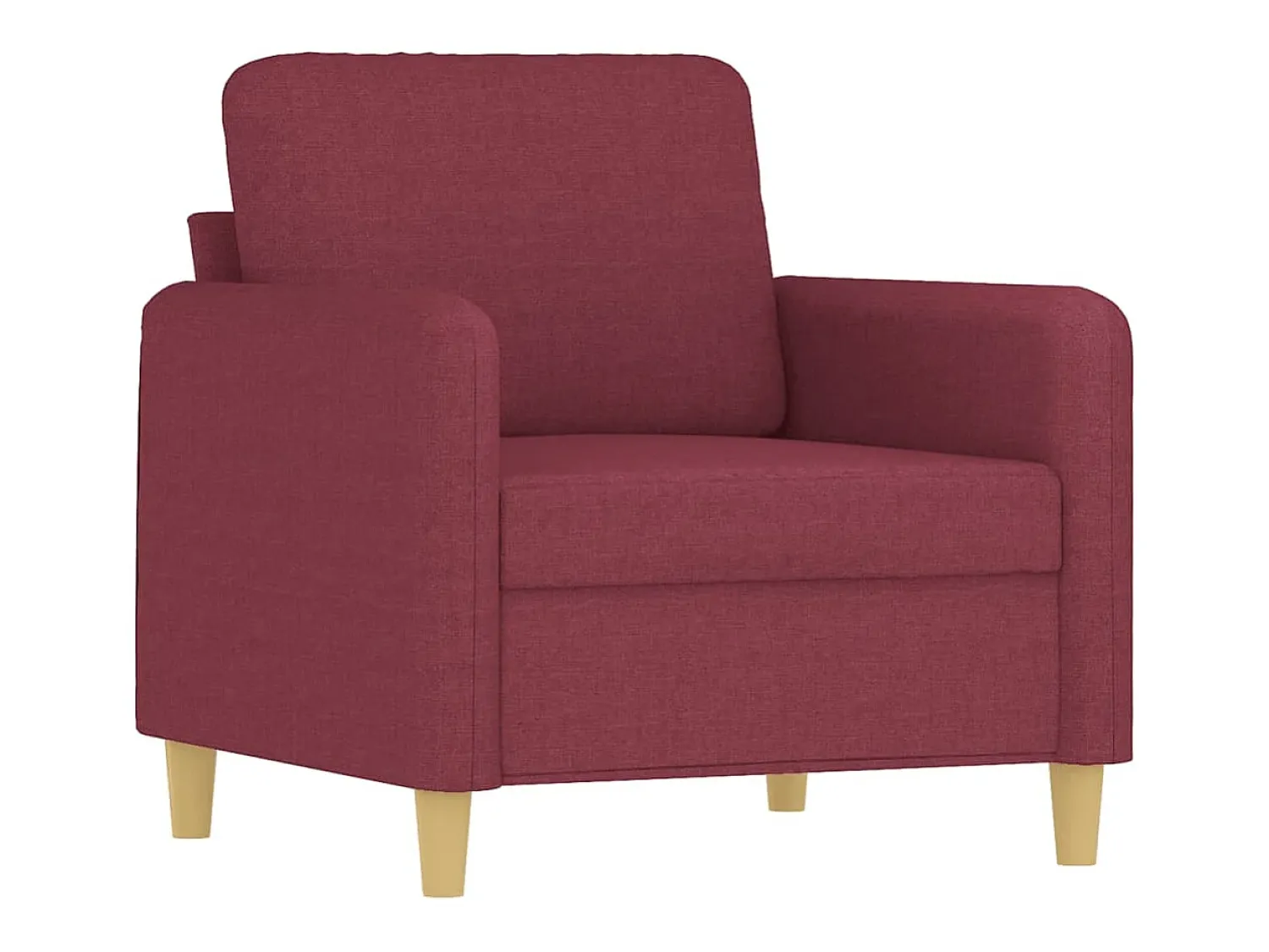 Poltrona|vidaxl Poltrona com apoio de pés 60 cm tecido tinto Vermelho