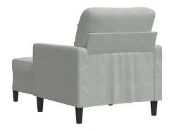 Poltrona*vidaxl Poltrona com apoio de pés 60 cm veludo -claro Cinzento