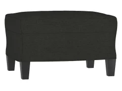 Discount Poltrona com apoio de pés 60 cm tecido PT481332 Preto