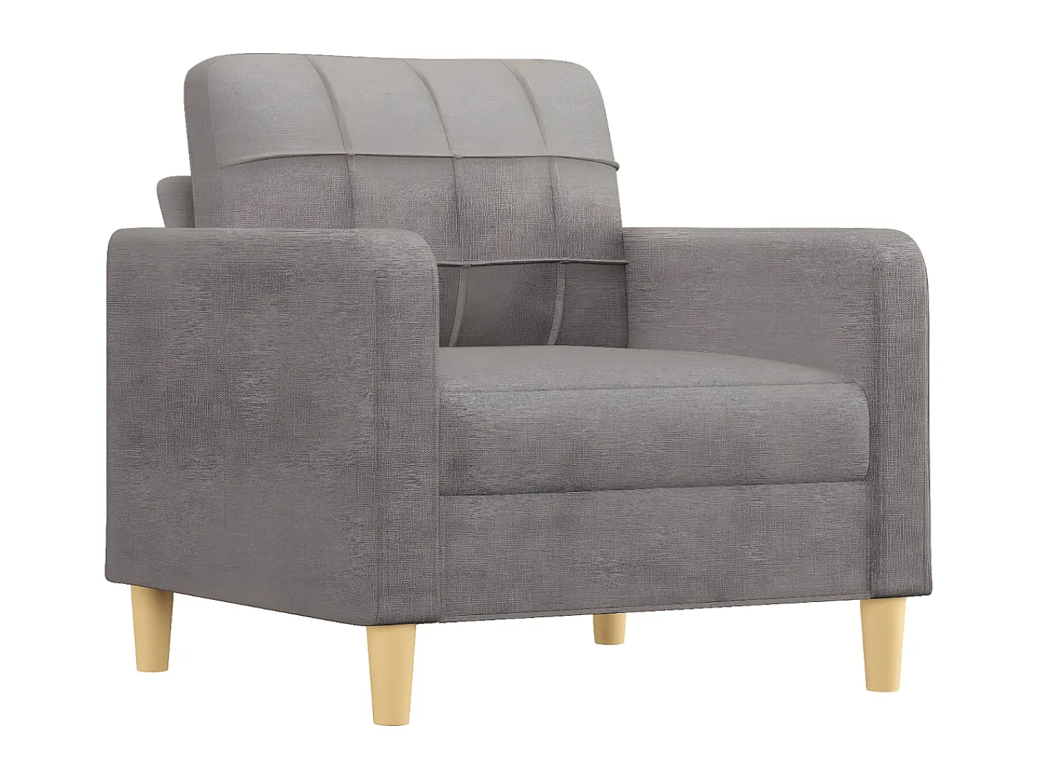 Poltrona* Poltrona com apoio de pés 60 cm tecido cinza-acastanhado PT571478 Taupe