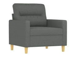 Clearance Poltrona com apoio de pés 60 cm tecido -escuro PT943393 Cinzento