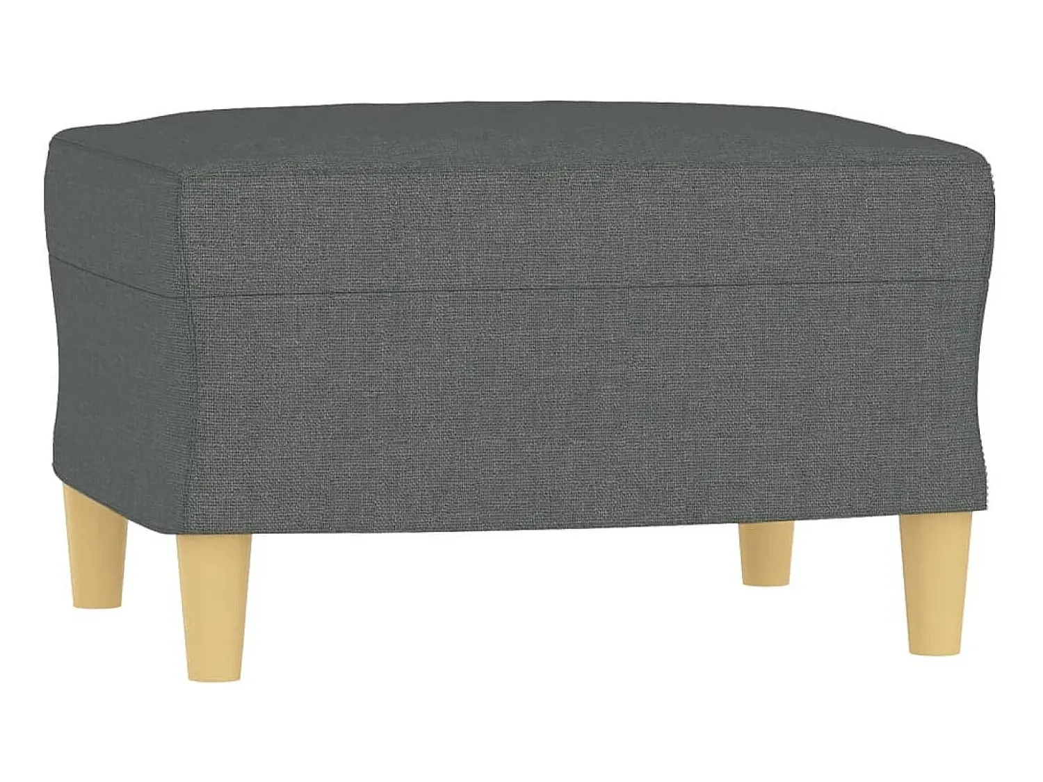 Clearance Poltrona com apoio de pés 60 cm tecido -escuro PT943393 Cinzento