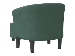 Poltrona*vidaxl Poltrona com apoio de pés veludo -escuro Verde