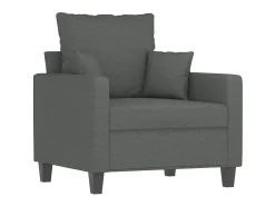 Poltrona* Poltrona com apoio de pés 60 cm tecido -escuro PT686270 Cinzento