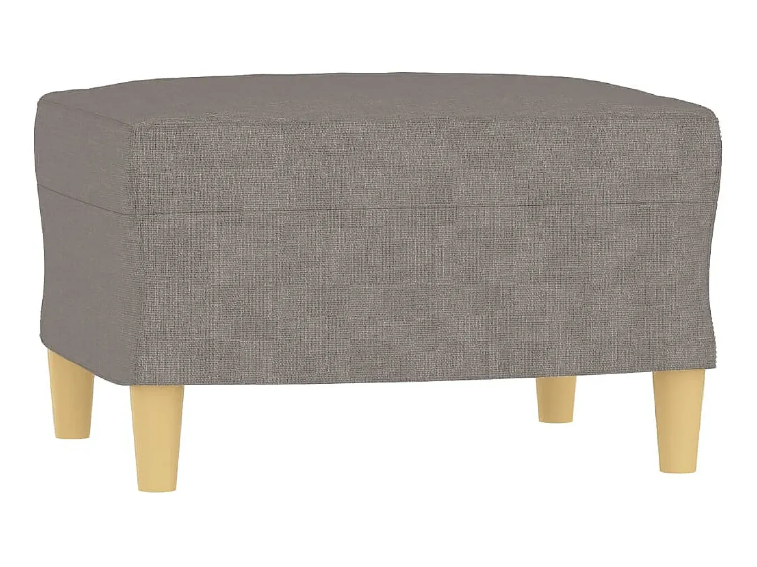 Sale Poltrona com apoio de pés 60 cm tecido cinza-acastanhado PT954869 Taupe