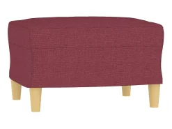 Online Poltrona com apoio de pés 60 cm tecido tinto PT113618 Vermelho