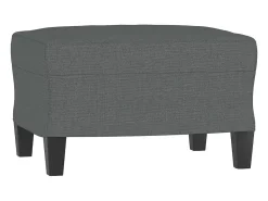 Best Poltrona com apoio de pés 60 cm tecido -escuro PT868253 Cinzento