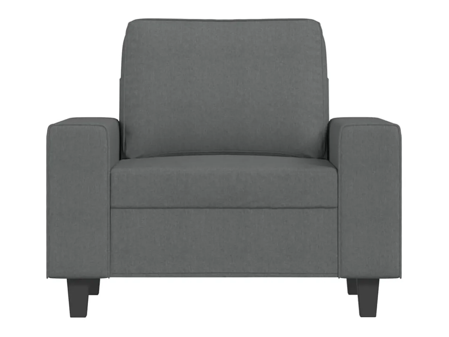 Best Poltrona com apoio de pés 60 cm tecido -escuro PT868253 Cinzento