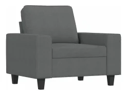 Best Poltrona com apoio de pés 60 cm tecido -escuro PT868253 Cinzento