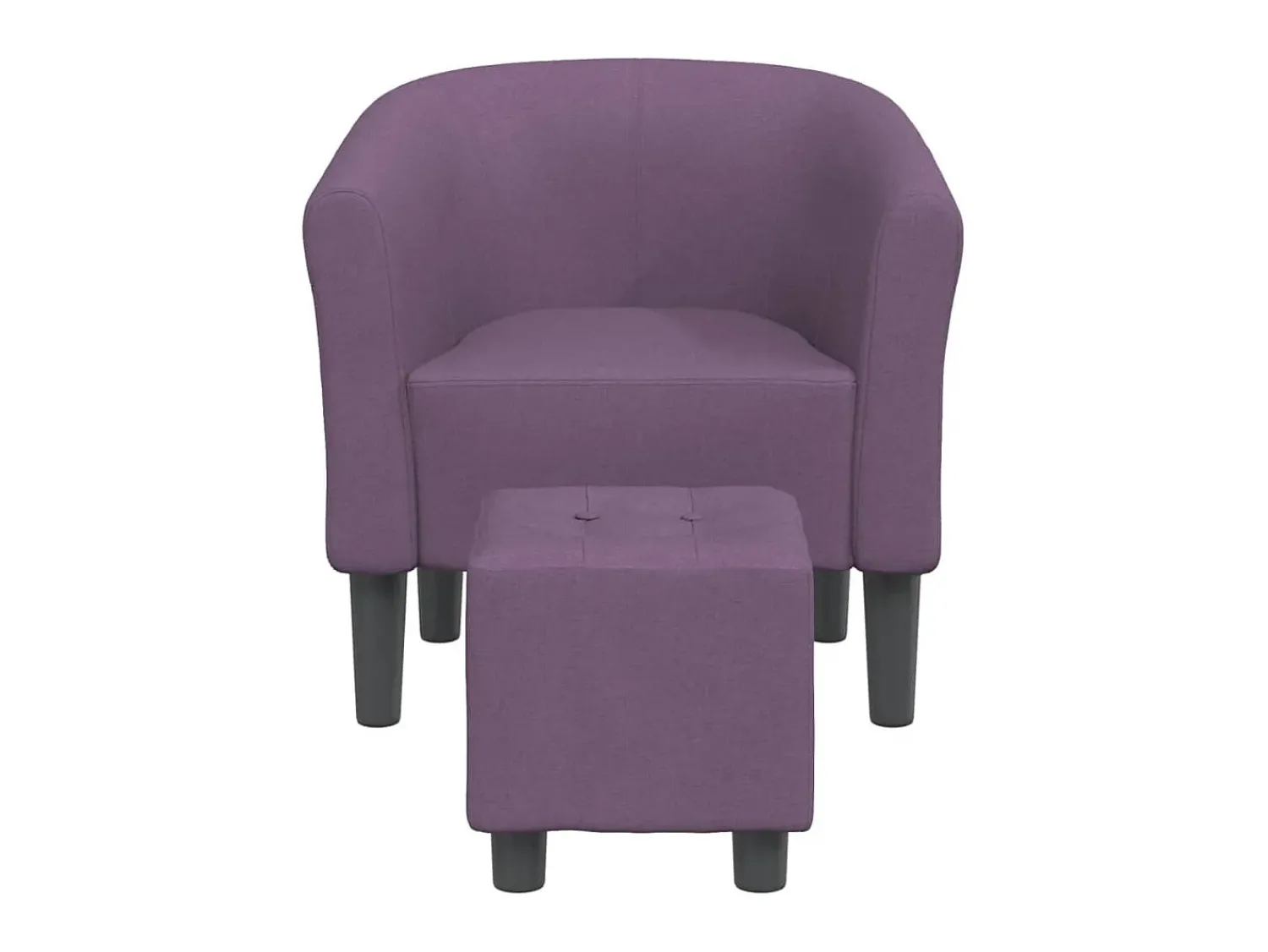 Poltrona* Poltrona com apoio de pés tecido roxo PT734549 Violeta