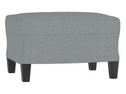 Poltrona* Poltrona com apoio de pés 60 cm tecido -claro PT460836 Cinzento