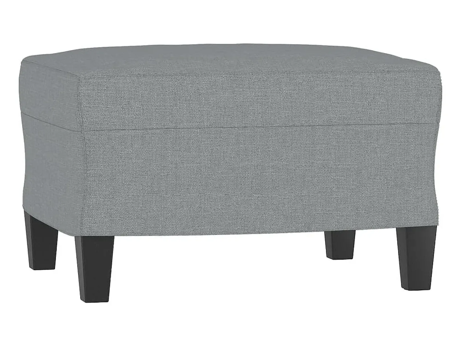 Poltrona* Poltrona com apoio de pés 60 cm tecido -claro PT460836 Cinzento