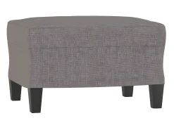 Sale Poltrona com apoio de pés 60 cm tecido cinza-acastanhado PT353080 Taupe