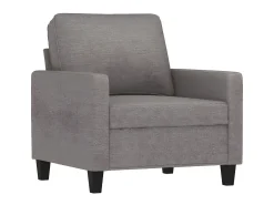 Sale Poltrona com apoio de pés 60 cm tecido cinza-acastanhado PT353080 Taupe