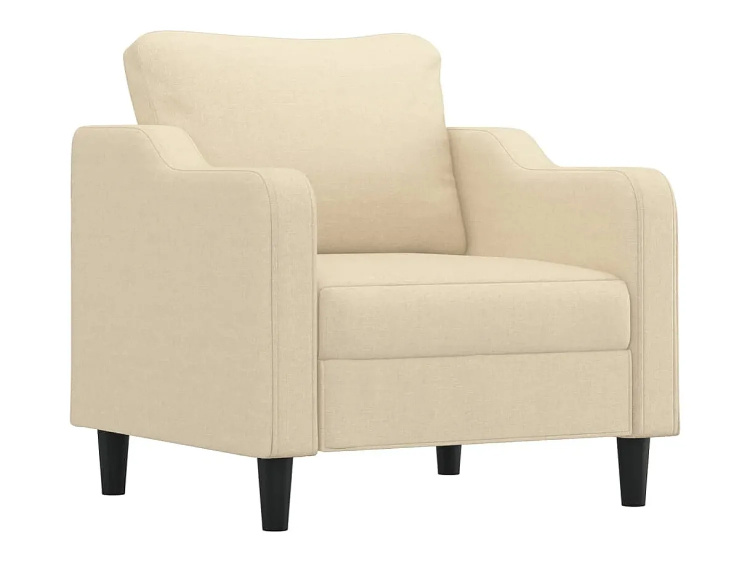 Poltrona| Poltrona com apoio de pés 60 cm tecido cor PT911298 Creme