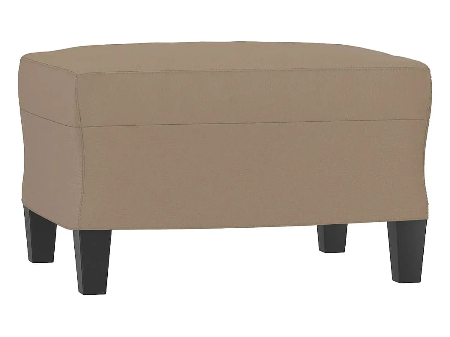 Online Poltrona com apoio de pés 60 cm couro artificial cappuccino PT699867 Castanho