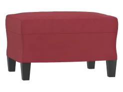 Poltrona com apoio de pés 60 cm couro artificial tinto PT661774^ Poltrona