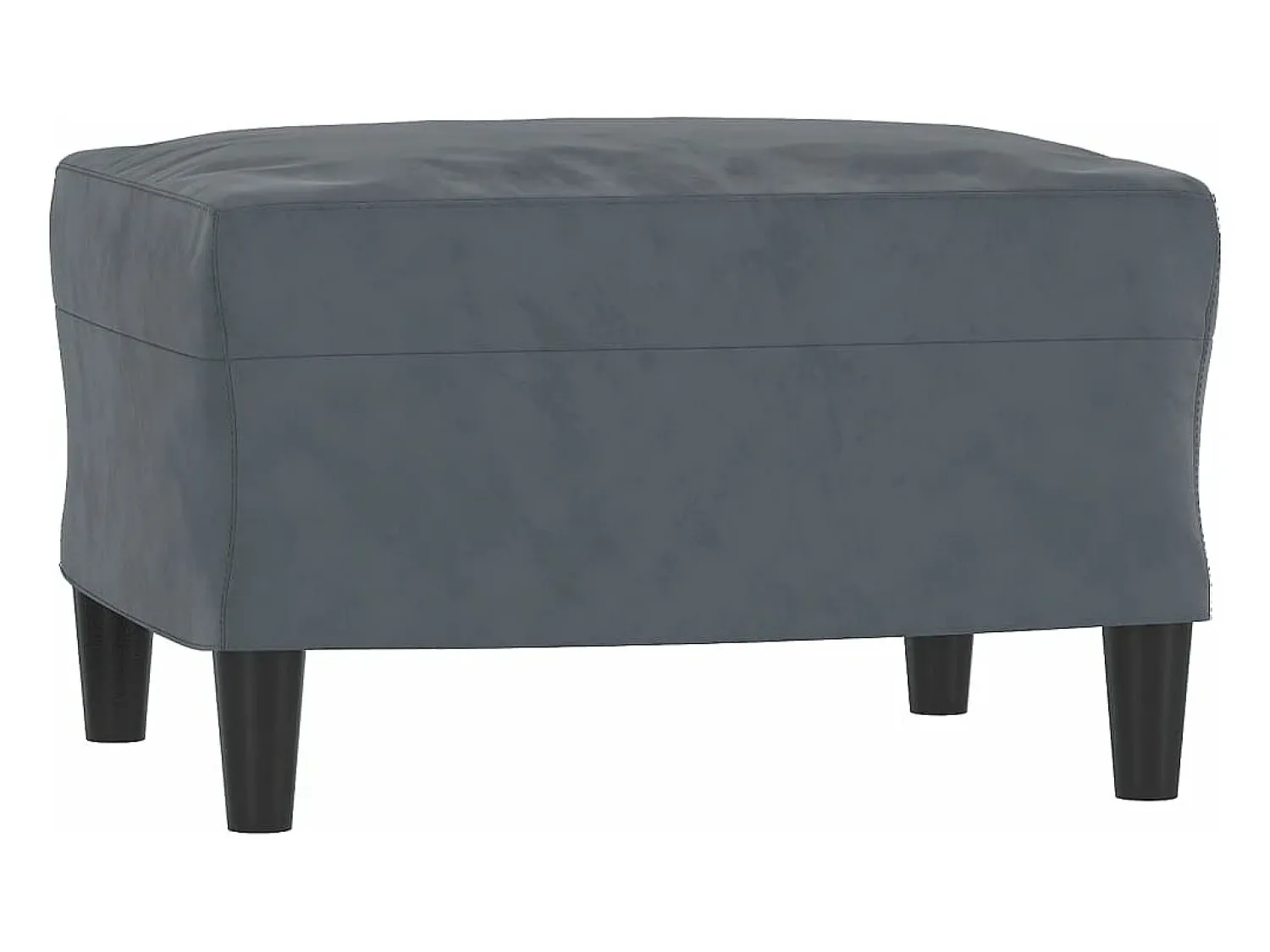 Poltrona* Poltrona com apoio de pés 60 cm veludo -escuro PT954467 Cinzento