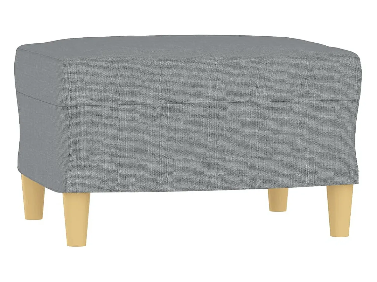Best Poltrona com apoio de pés 60 cm tecido -claro PT288714 Cinzento