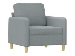 Best Poltrona com apoio de pés 60 cm tecido -claro PT288714 Cinzento