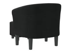 Poltrona* Poltrona com apoio de pés tecido PT137979 Preto