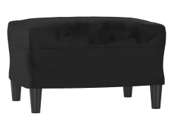 Poltrona com apoio de pés couro artificial 60 cm PT231396^ Poltrona