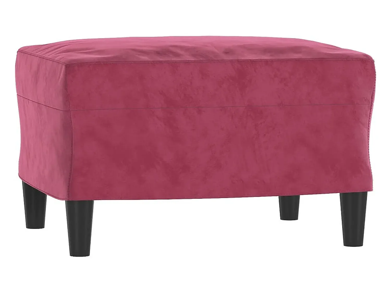 Poltrona com apoio de pés 60 cm veludo tinto PT204999^ Poltrona