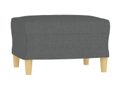 Discount Poltrona com apoio de pés 60 cm tecido -escuro PT687523 Cinzento