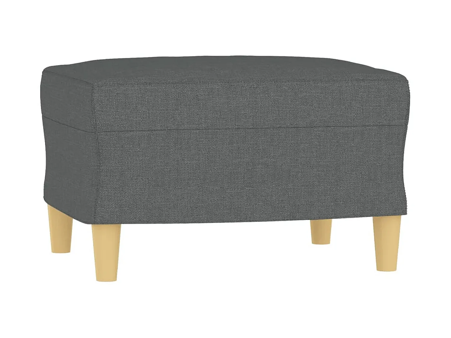 Discount Poltrona com apoio de pés 60 cm tecido -escuro PT687523 Cinzento