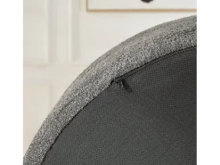 Poltrona|Hauss Spole Poltrona com apoio lombar e encosto de cabeça, em tecido chenille . Cinzento